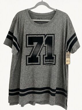Hard Rock Cafe Gray Youth '71 Graphic Short Sleeve Tee XXL